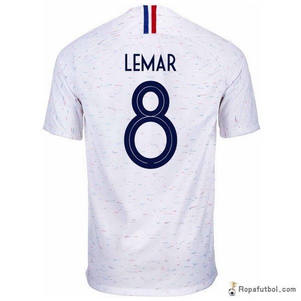 Camiseta Francia Replica Segunda Ropa Lemar 2018 Blanco